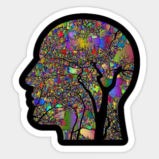 psychedelic thinking Sticker